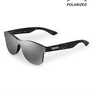 Tipsy Elves Neon Nightcrawl New Year's Eve Sunglasses Green Case Black Rainbow